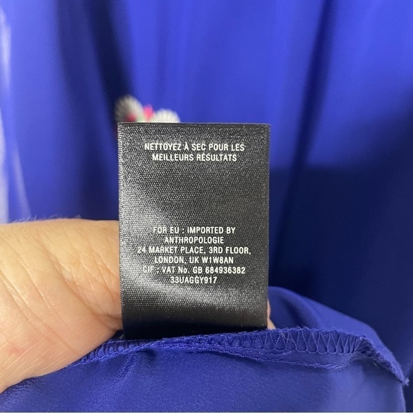 Anthropologie Amapola Sleeveless Shift Dress by Leifsdottir Sz 10 042 - Picture 9 of 11